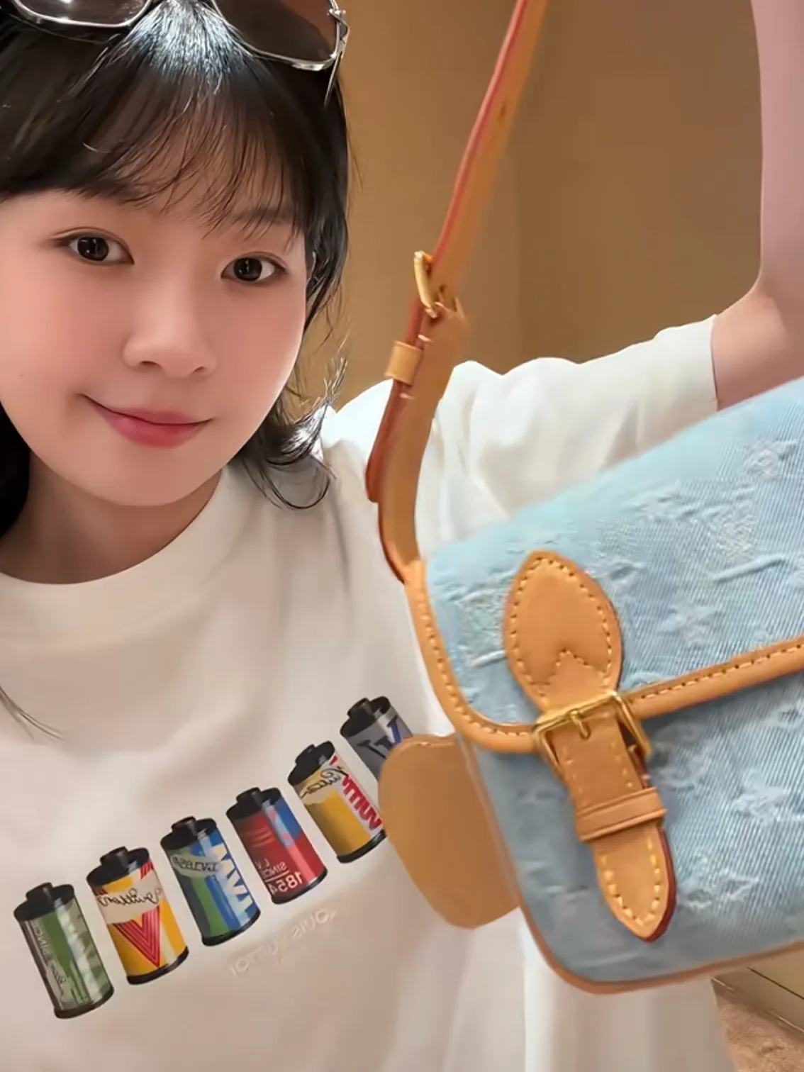 Louis Vuitton/Louis Vuitton Film Jar Printed Short Sleeves
